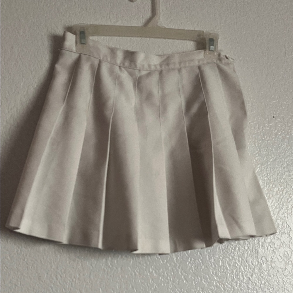 American Apparel white tennis skirt